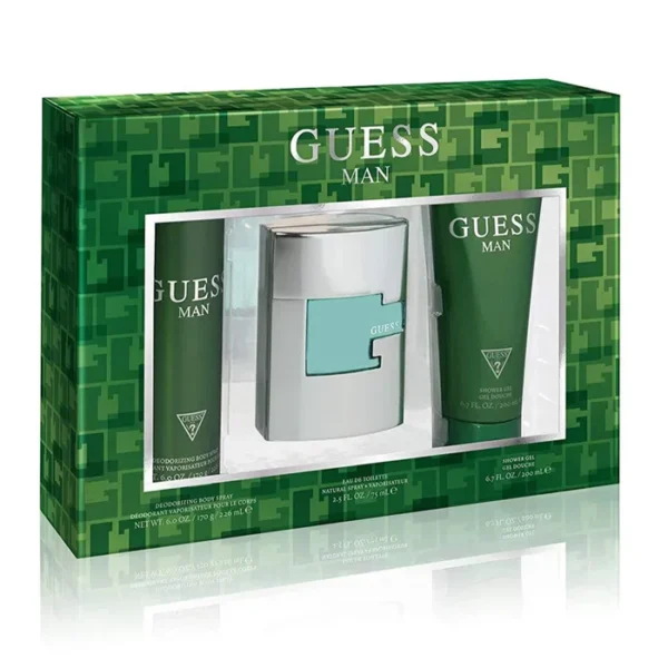 Guess Man EDT (M) / 3 Pc SP 75 ml; DEO 226 ml; SG 200 ml